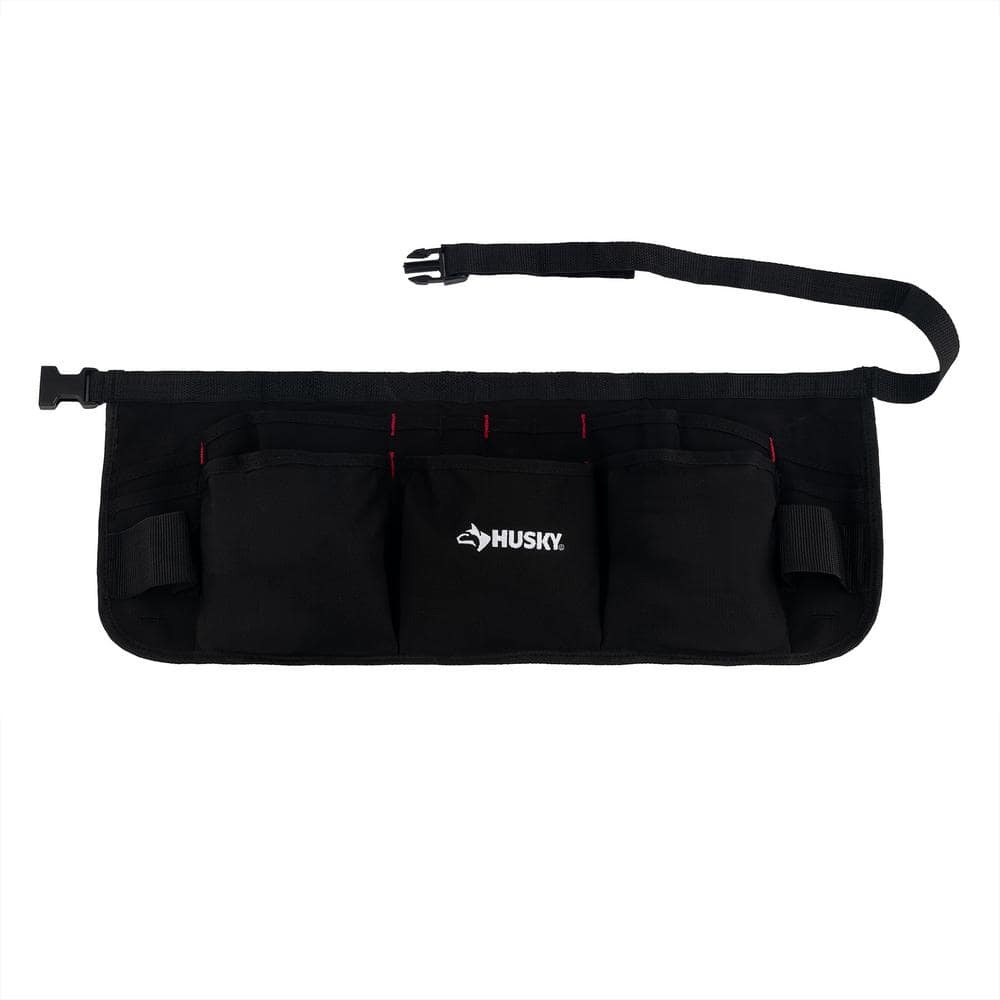 24 In. 13-Pocket Black Canvas Tool Work Apron