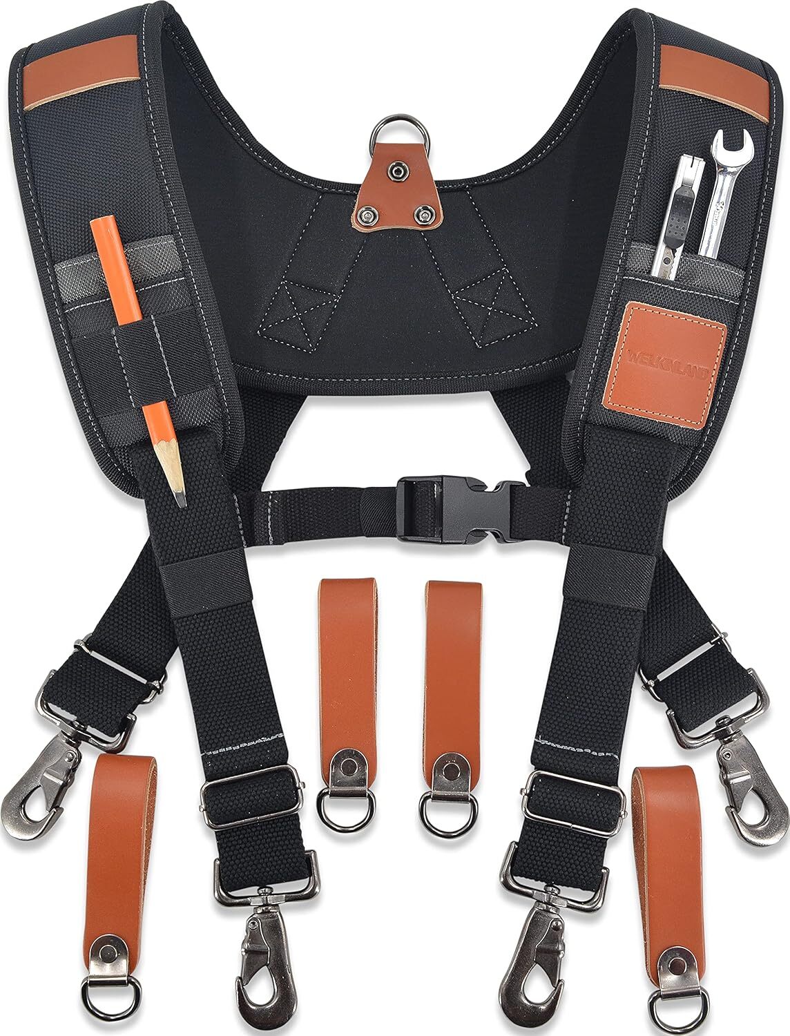 WELKINLAND Heavy Duty Leather Tool Belt Sling, Leather Tool Pouch Sling