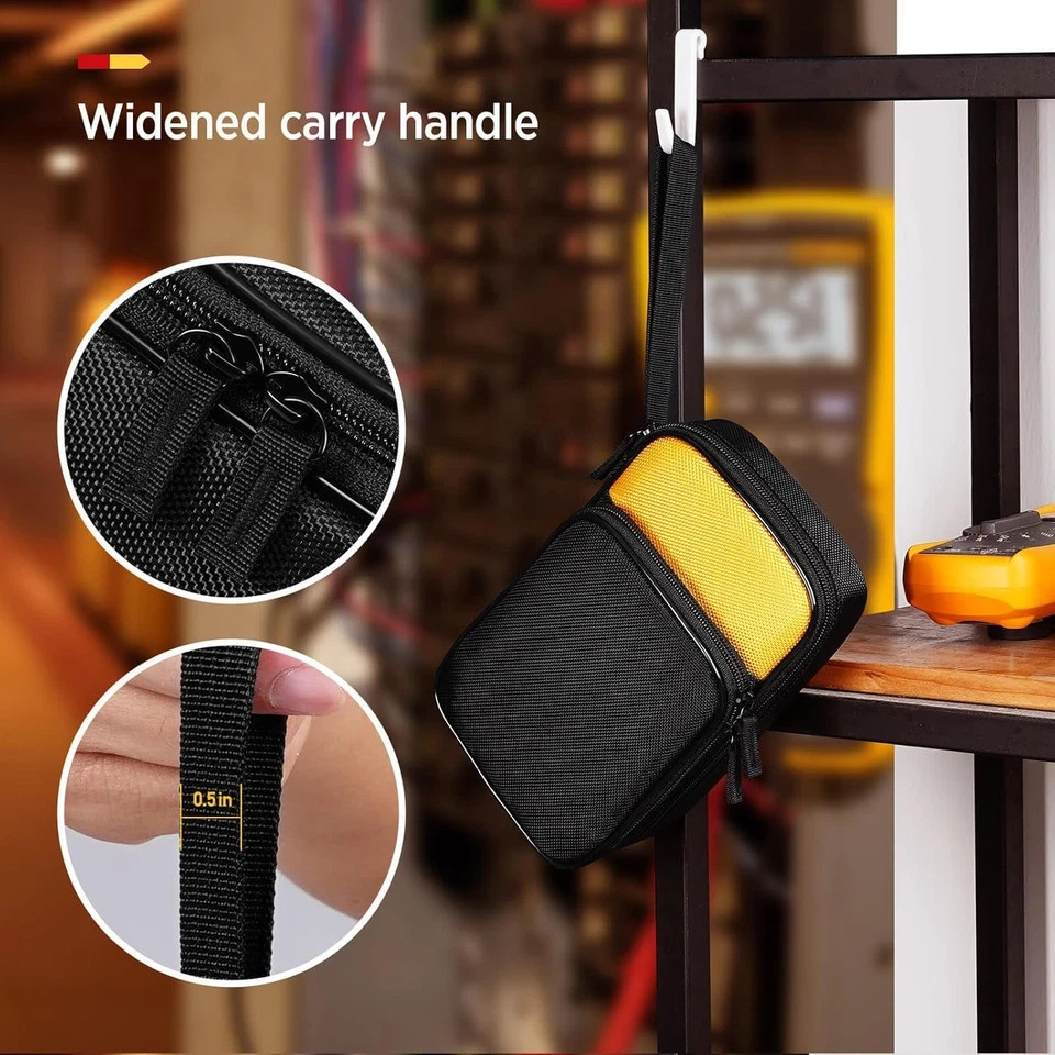 Kingsung Zippered Soft Tool Carrying Case for Fluke 117/116/115/114/113 Digital