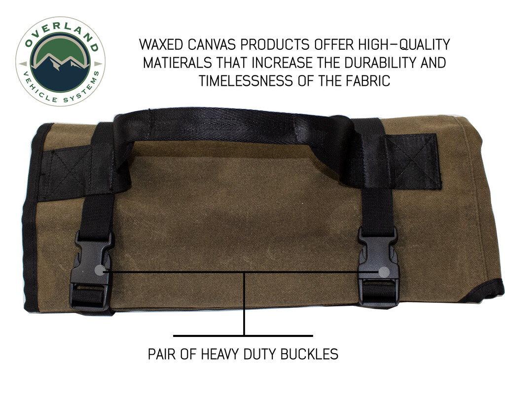 Rolled Bag General Tools With Handle And Straps – #16 Waxed Canvas