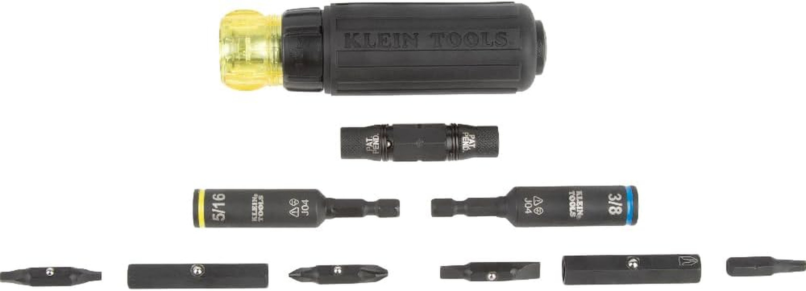 5-Pack Tool Pouch Set with 11-in-1 Ratcheting Screwdriver for Every Need