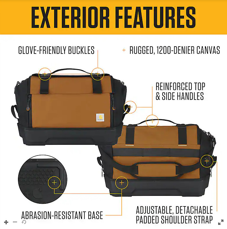 CARHARTT Large Station Tool Bag – Carhartt Brown NEW