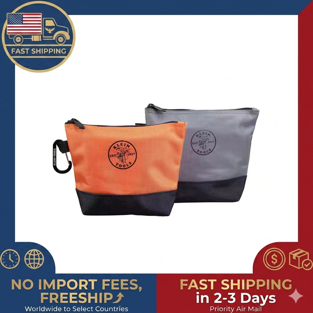 Klein Tools 9 In. Stand-Up Zipper Tool Bag (2-Pack)