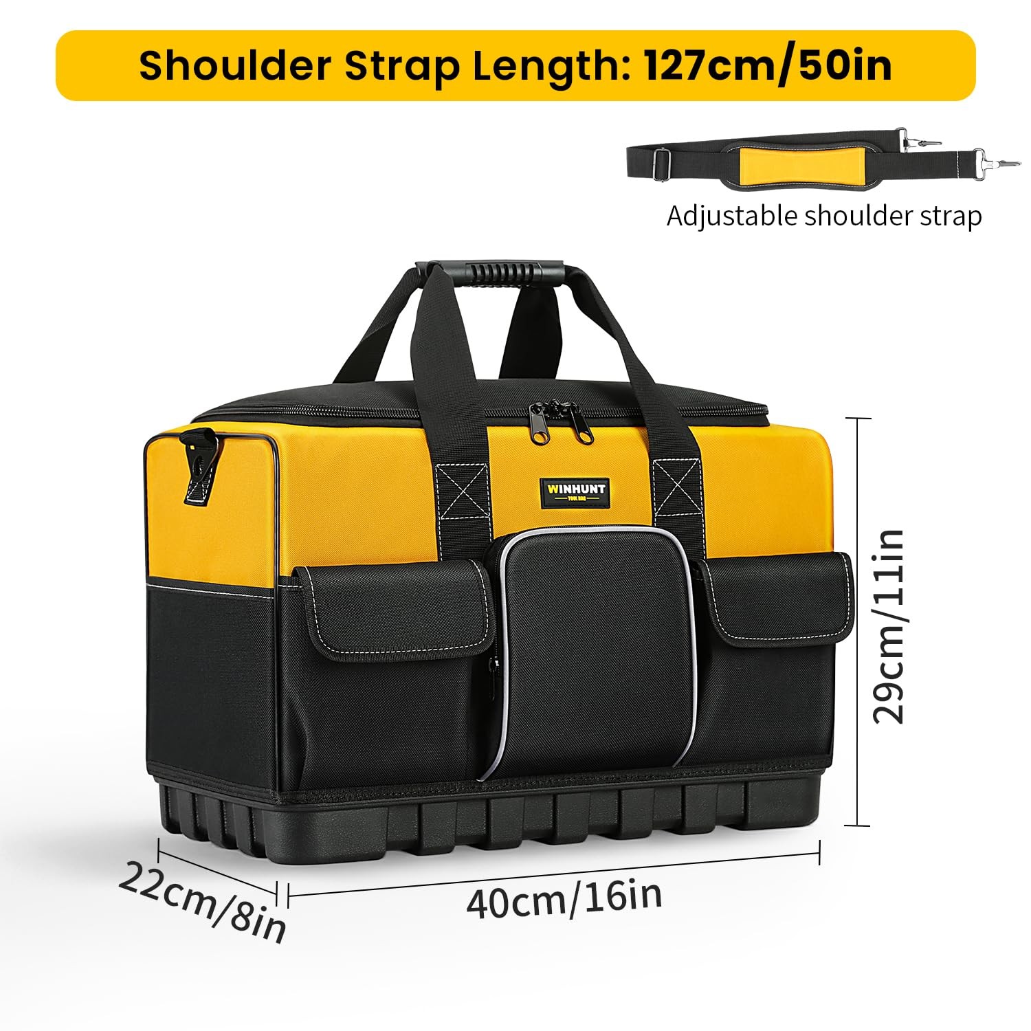 Tool Bag, 16-inch Tool Organisers, 600 Denier Large Tool Bag for Home DIY & E…