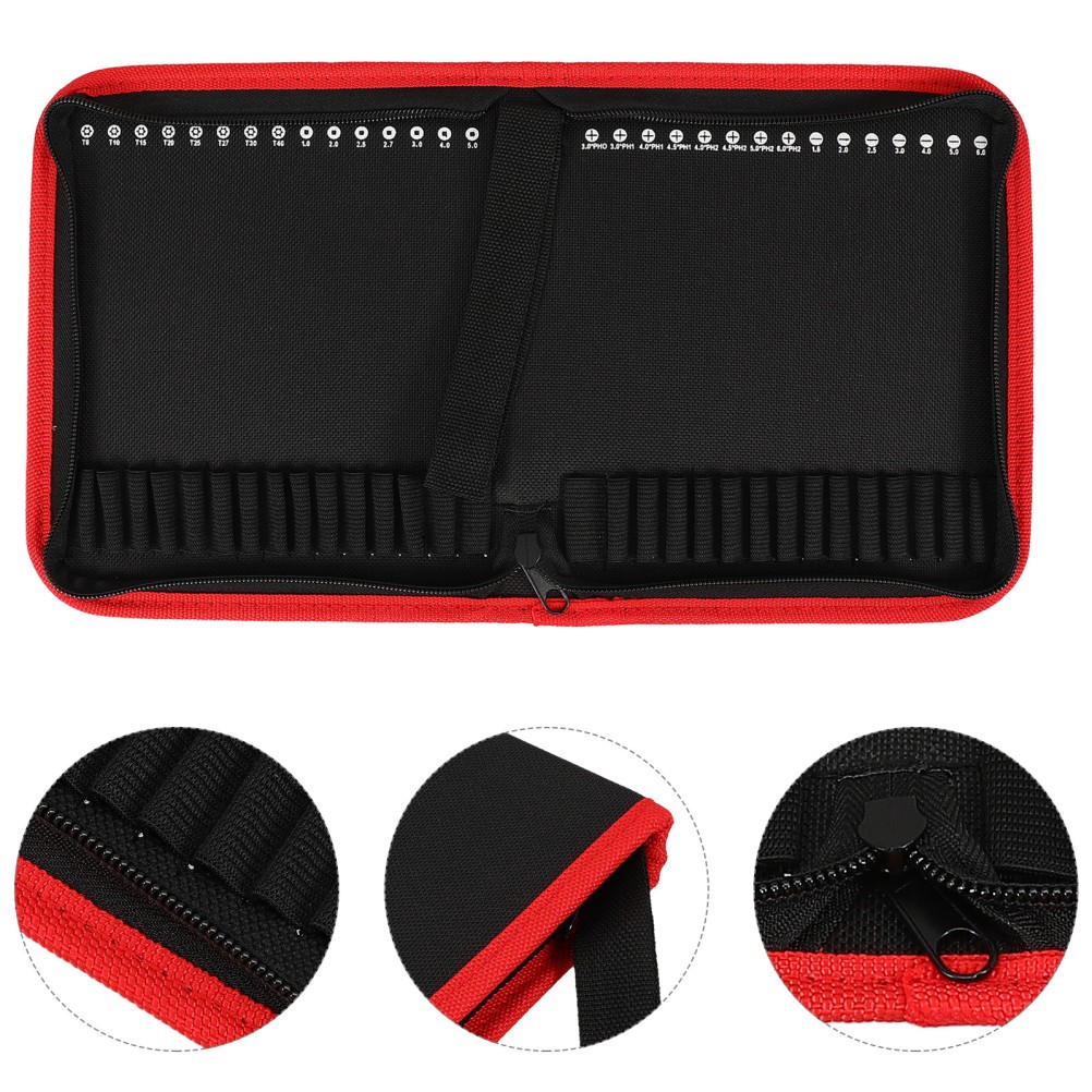Portable Multi Color Canvas Tool Bag Durable Zipper Pouch for Storage Use