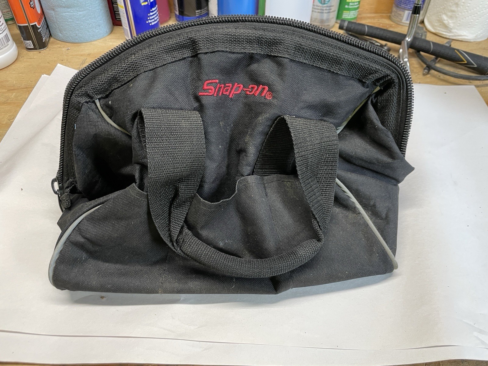 Snap-on Tools Power Tool Tote Bag Black and Red Set 18” And 14” Tool Bag