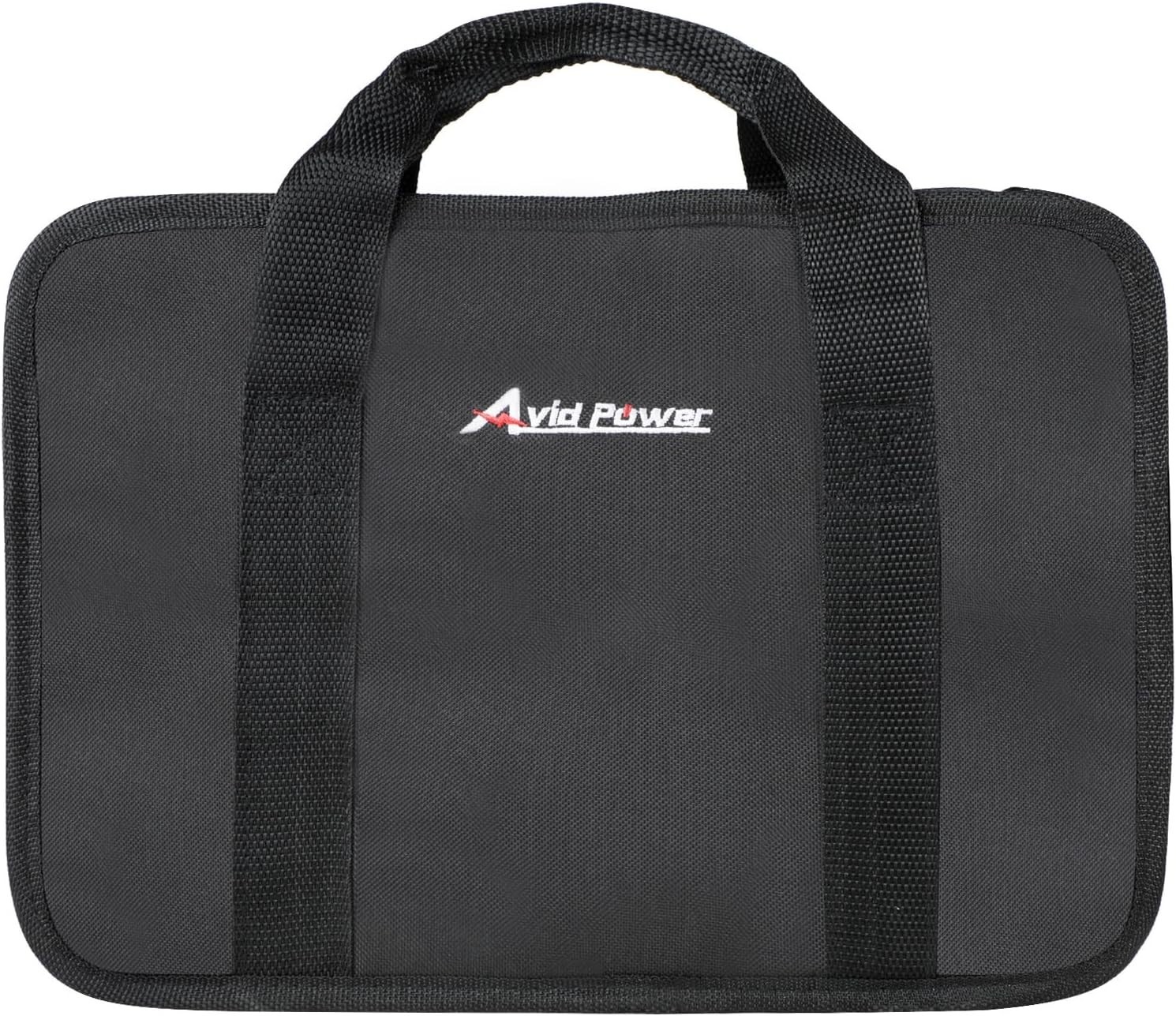 Portable Tool Storage Case with Double Zipper and Non-Collapsible Design
