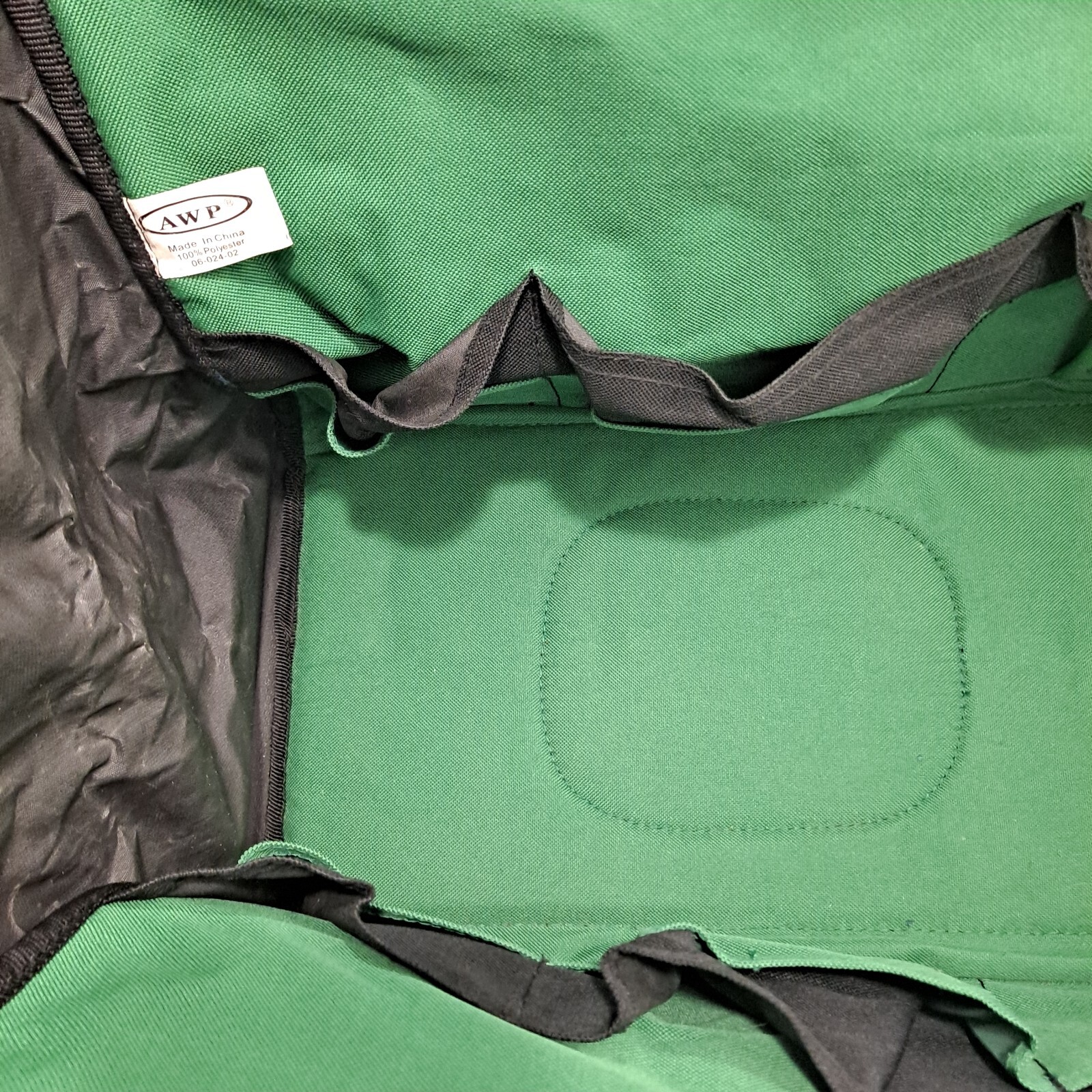 AWP Tool Bag Work Tote Black Green Barber w/ Handles