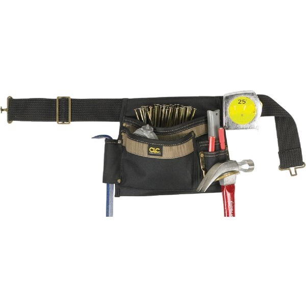 (2)-CLC 5-Pocket Polyester & Ballistic Nylon Single Side Carpenter Apron