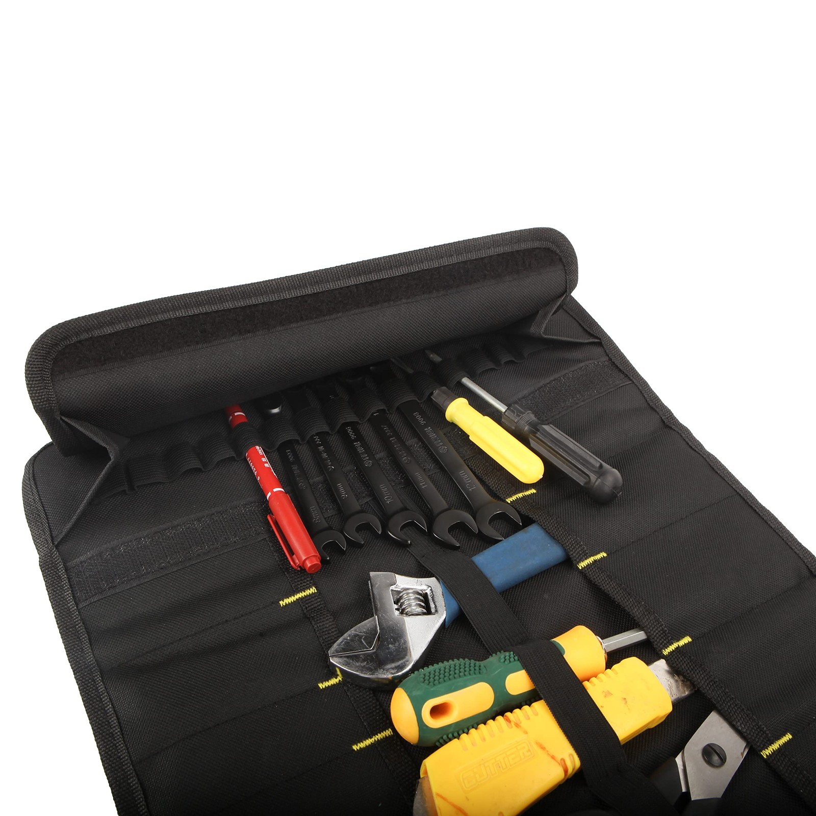 22 pocket Tool Bag 23*14 inches (unrolled), 14*3.3 (rolled), 1pc Black