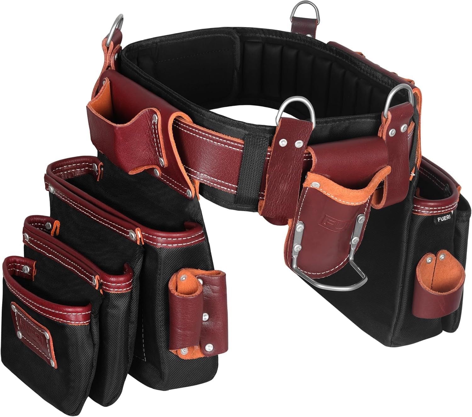 FUERI Professional Tool Belt with Bags Pouches for Men