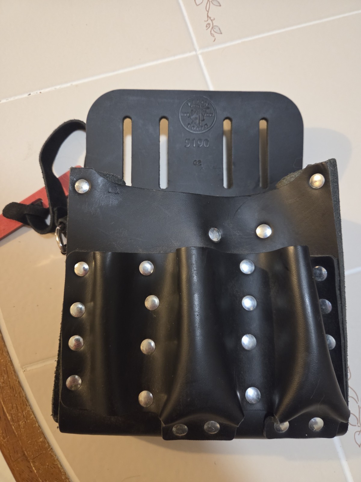 Klein Tools 5190 Leather 10-Pocket Tool Pouch