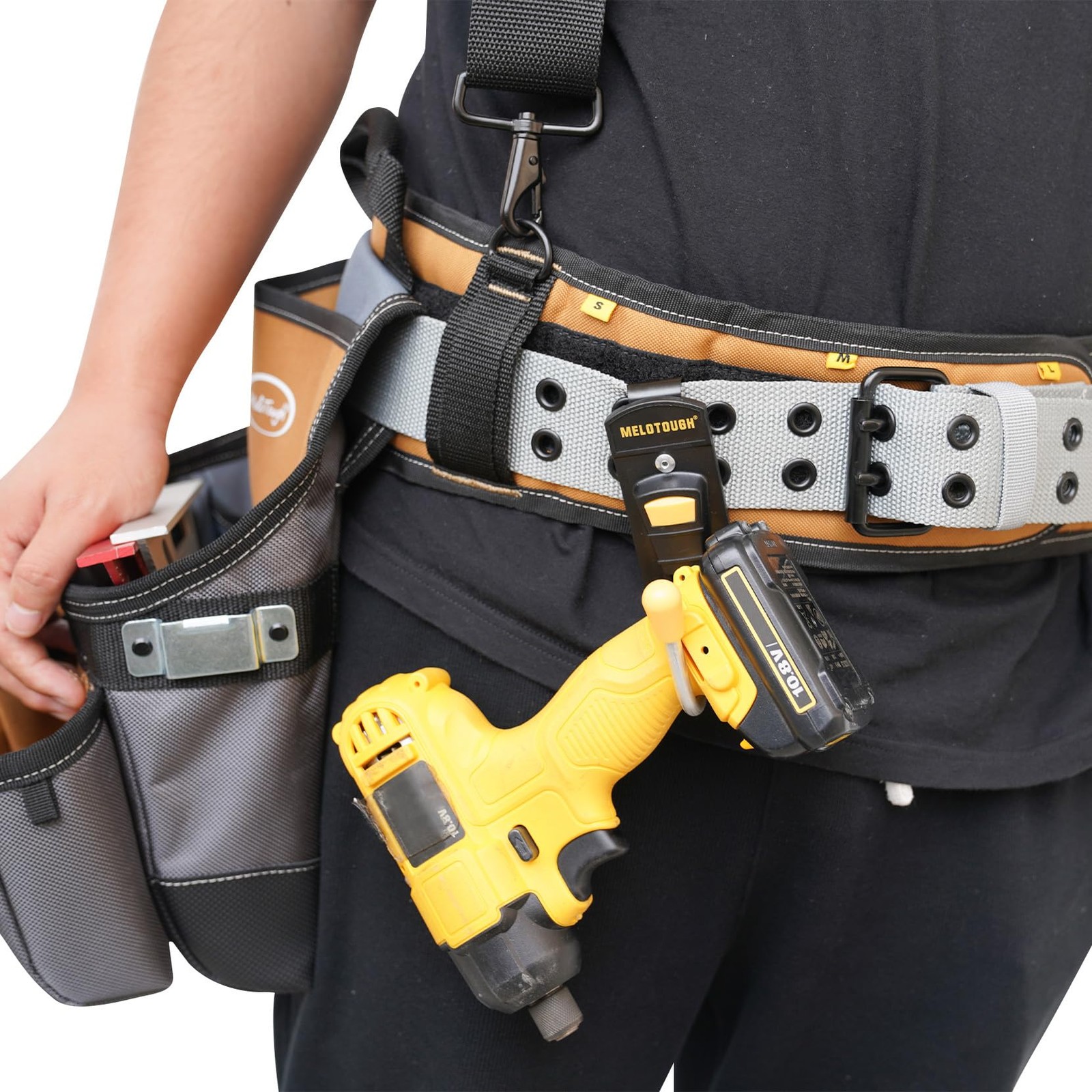 Tool Belt Hook Cordless Drill Holster With Metal Clip Work Pouch Organizer