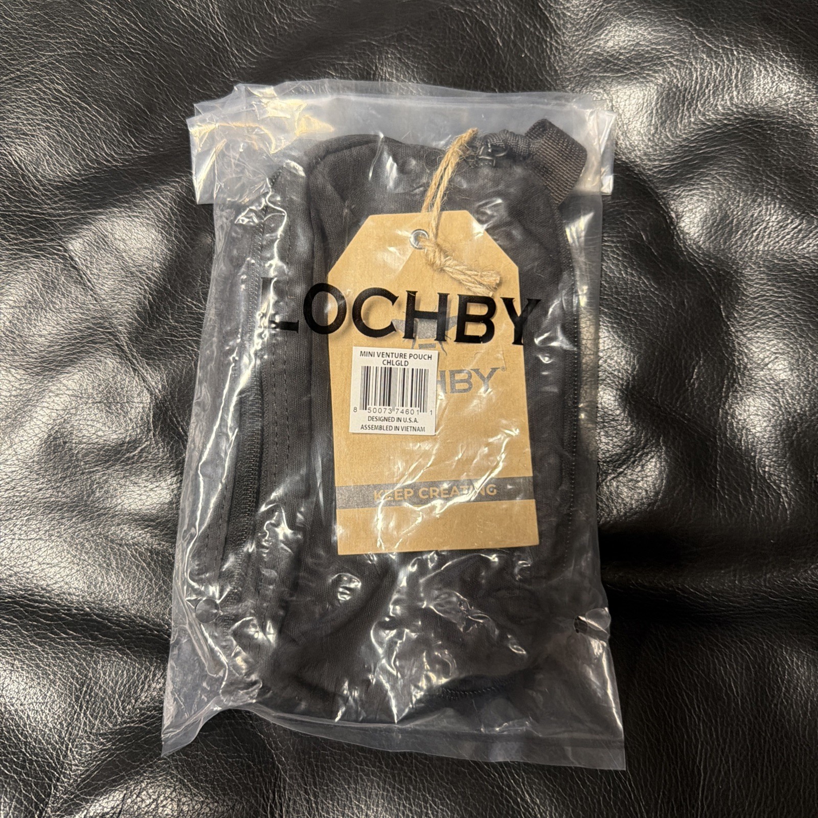 Lochby Venture Pouch Brown + Mini Venture Pouch Black 2 Waxed Canvas Pouches
