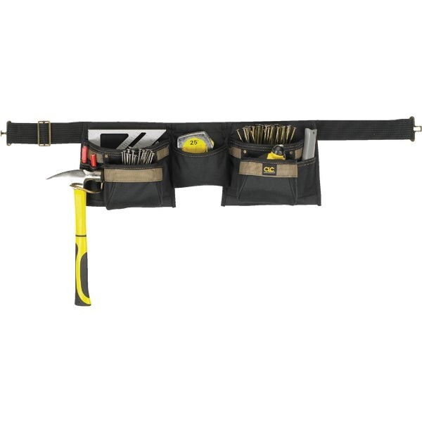 (1)-CLC 8-Pocket Polyester & Ballistic Nylon Carpenter Apron Model: 1370