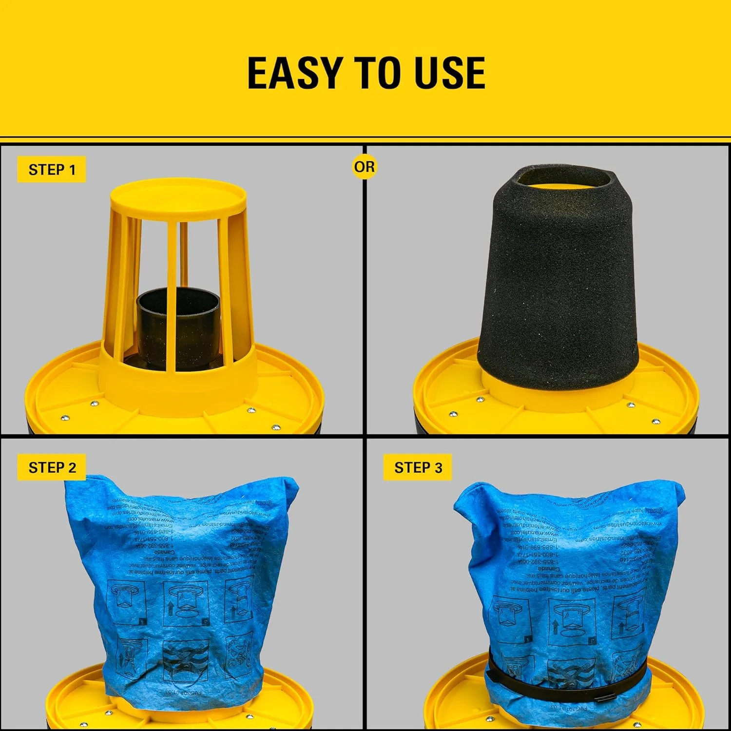 STANLEY – 251201 Stanley 25-1201 Blue Cloth, Reusable Filter with Clamp Ring for