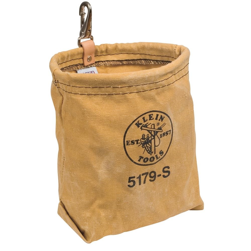 Klein Tools 5179S Tool Pouch, WaterRepellent Tool Bag with Snap Clip Connecti…