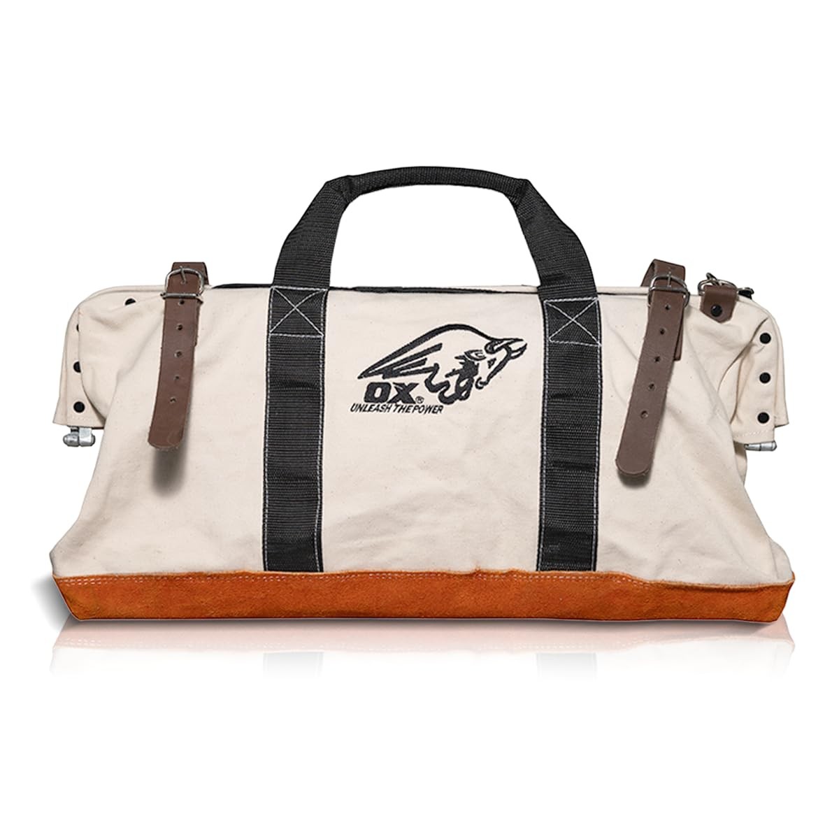 Tools Large Canvas Tool Bag 24 Inch Wide with Heavy Duty Masonry Tool Bag Str…