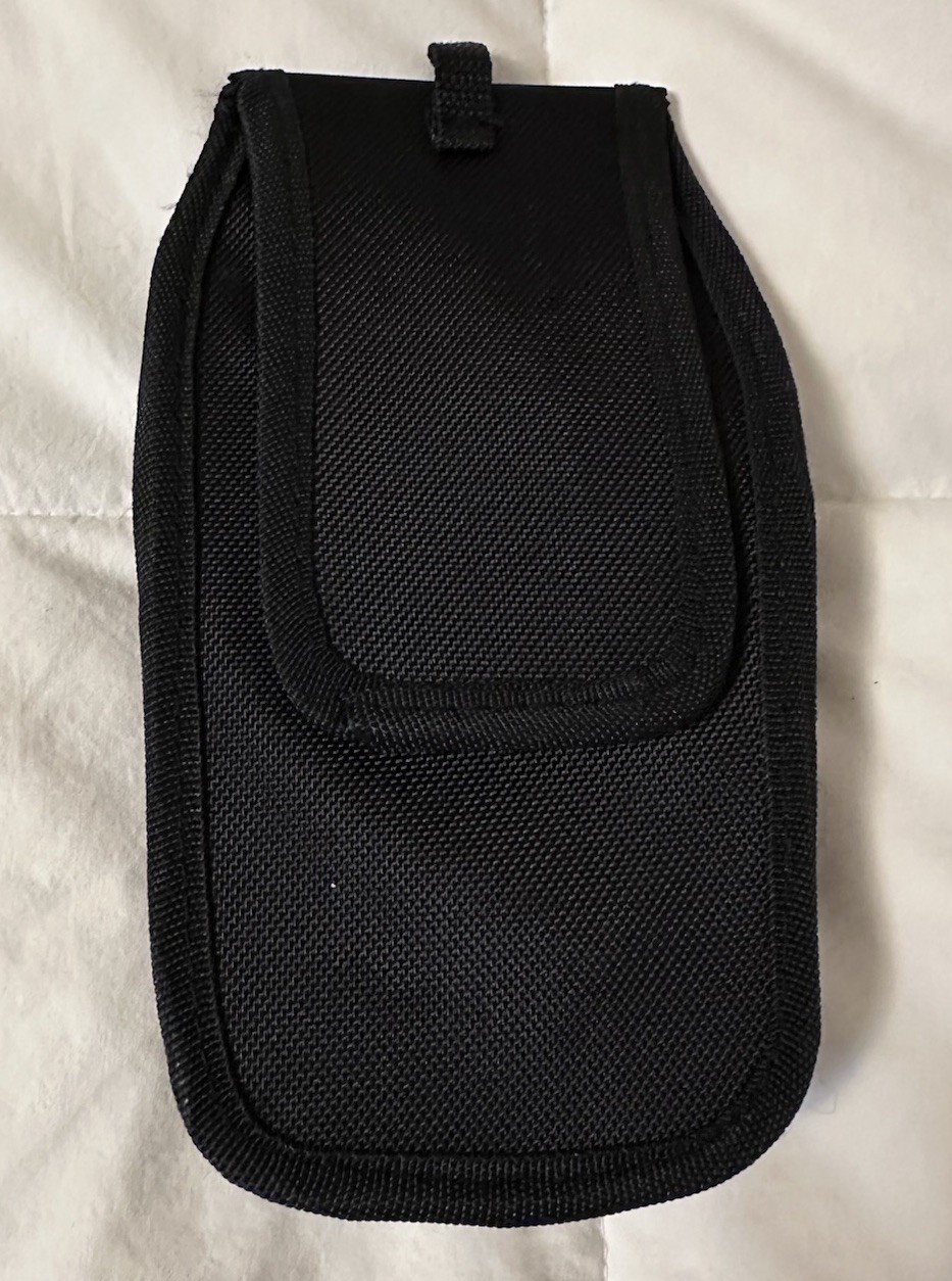 Husky Tool Belt Pouch 5 in 5-Pocket Black Four Barrel Durable Denier Poly Fabric