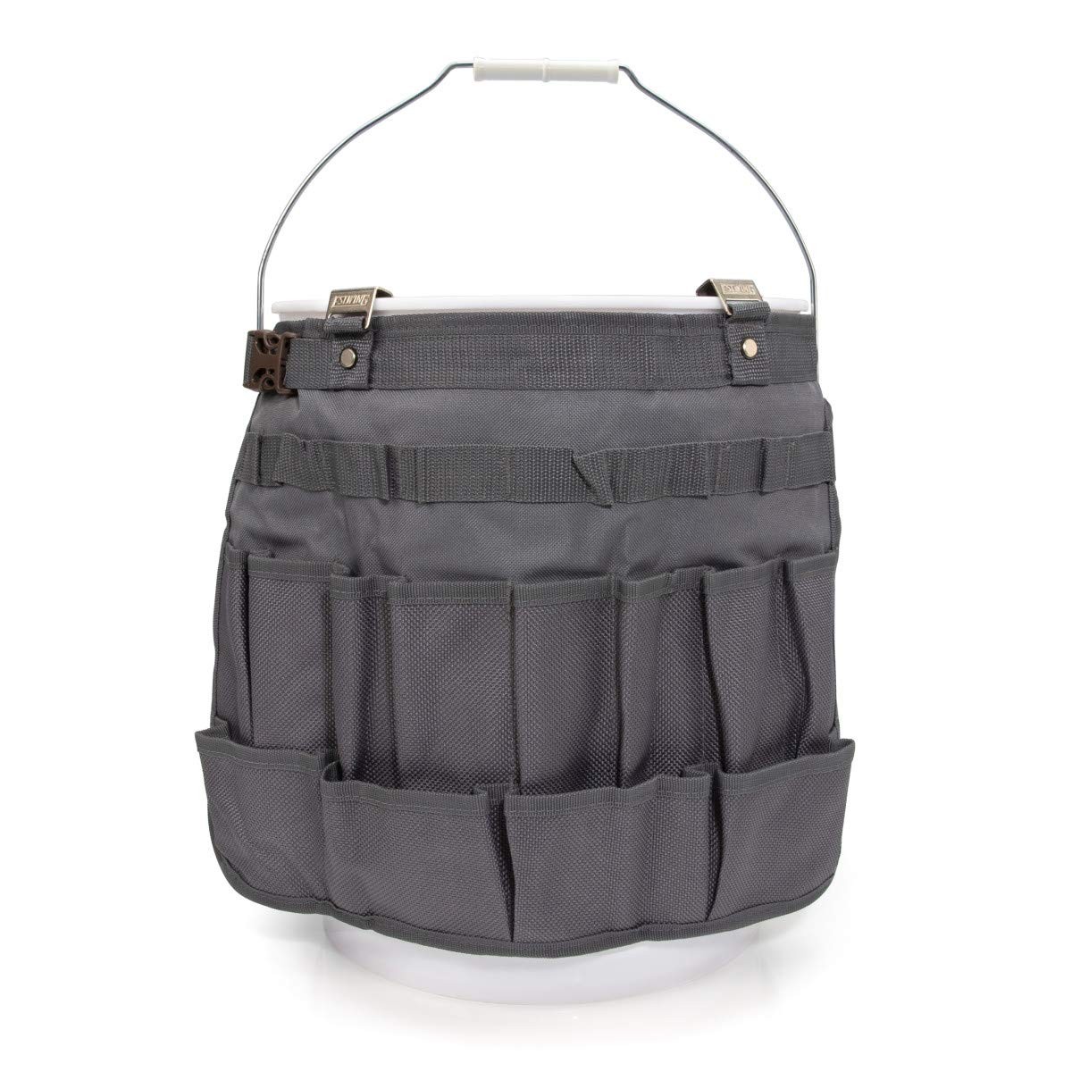 Estwing 28-Compartment 5-gallon Bucket Tool tool organizer, Grey