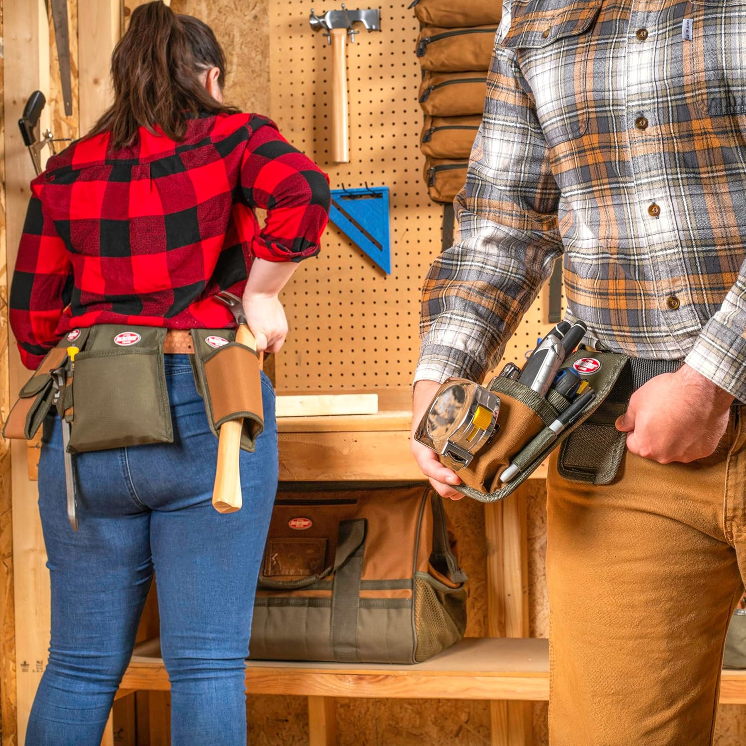 Bucket Boss Four-Barrel Tool Sheath with Flapfit to Fit Instantly over a Belt