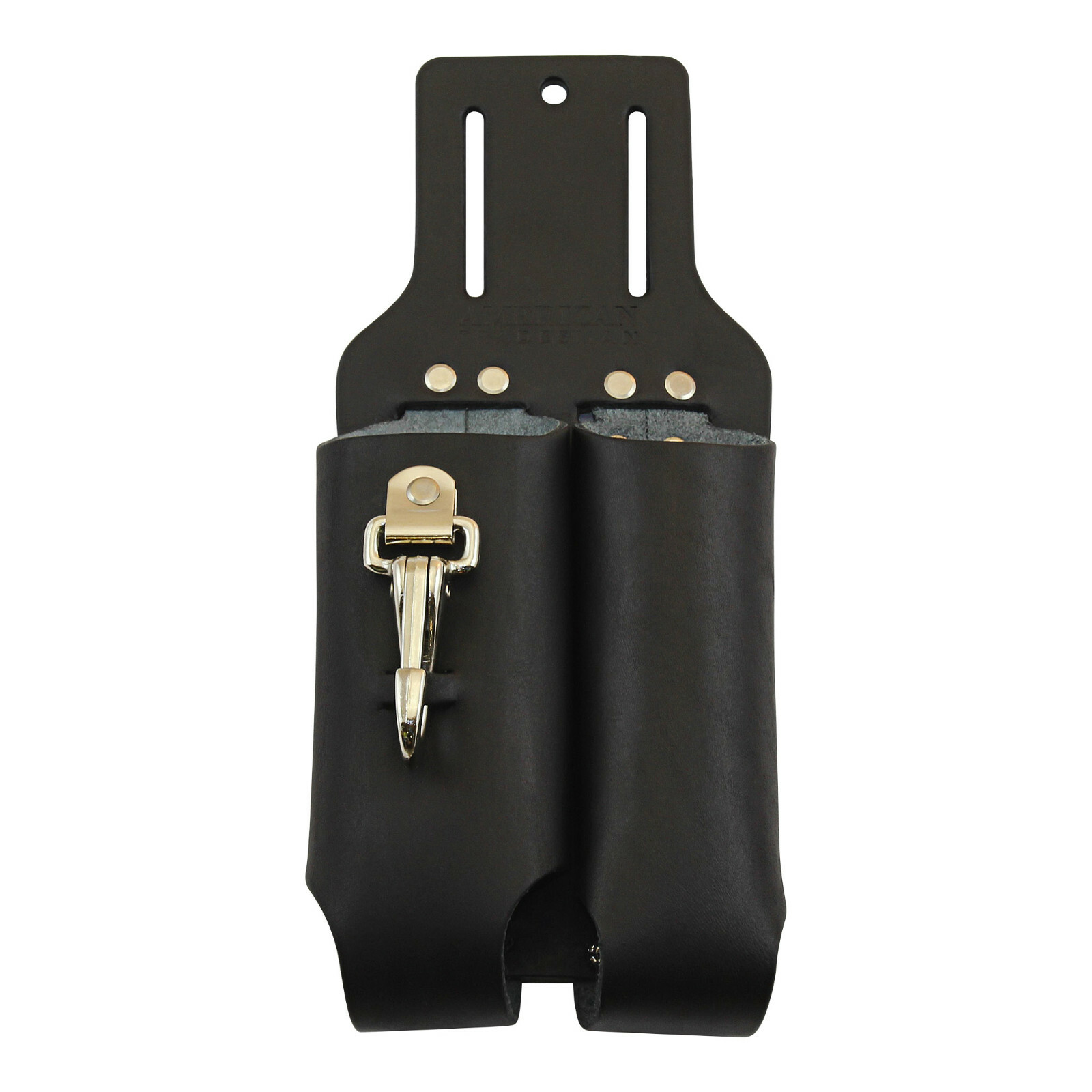 American Tradesman 716BK – Black Leather Lineman’s Pliers and Rule Holder Pouch