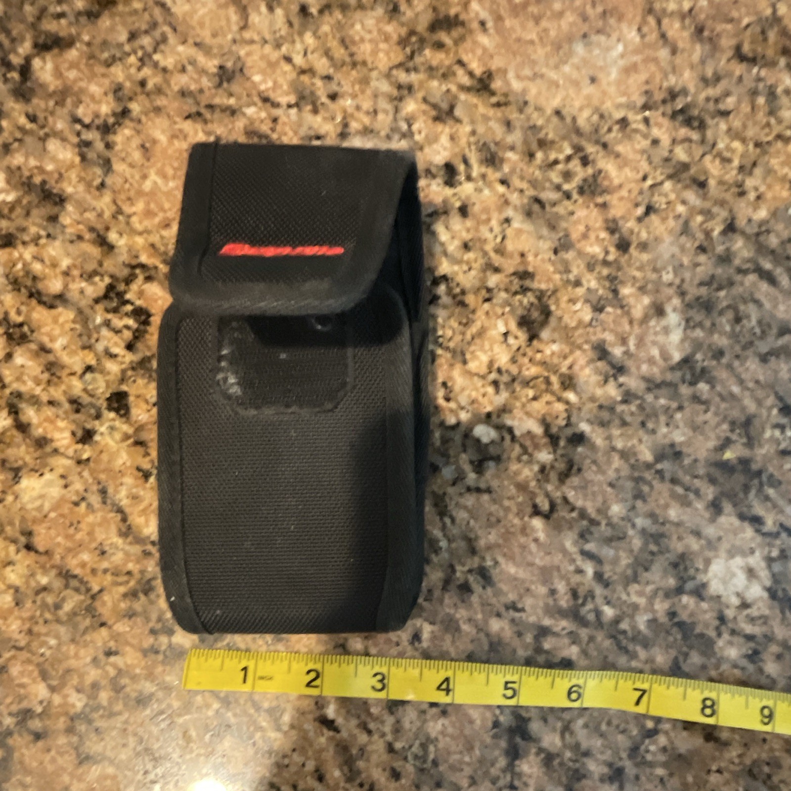 Snap-on Black/Red Tool Pouch Holster with Belt Clip Holder 3×6 in