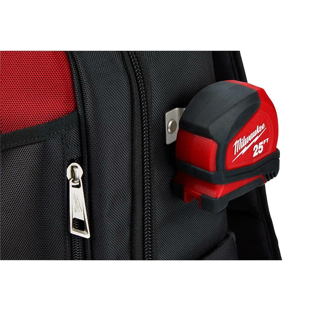 Heavy Duty Low Profile Backpack Polyester Black Storage