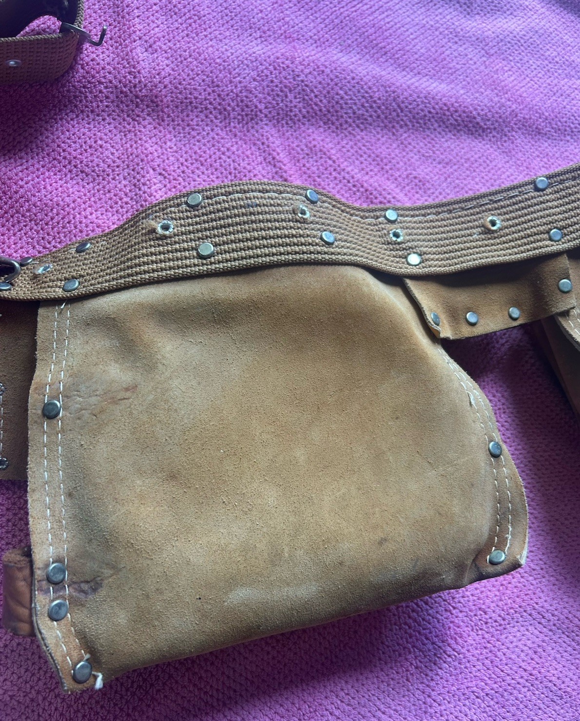 Vintage Atchison Leather – Leather Neck 427-TE multi pouch Tool Belt – USA Made!
