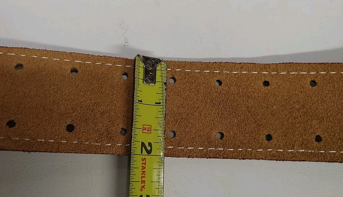 Brown Leather Foam Padded Work Belt 2.5″ Work Tool Belt Construction