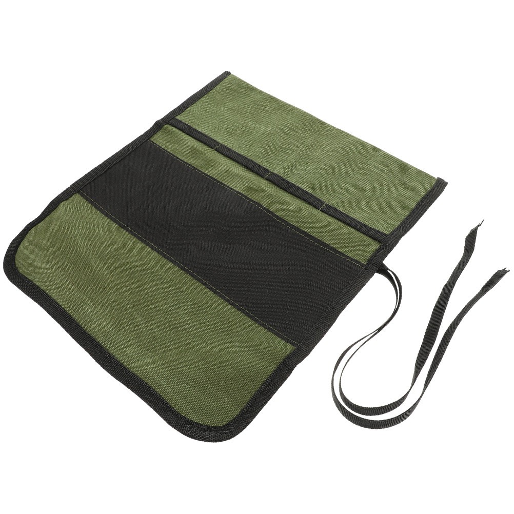 2 Count Rollup Tool Bag Knife Aerial Tools Storage Canvas with Zipper