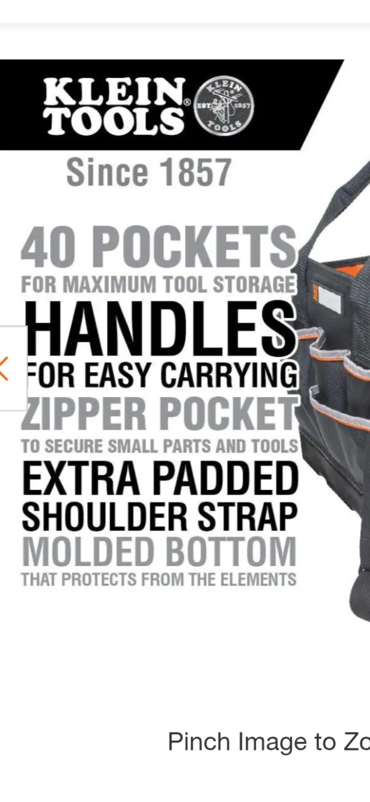 Klein Tools Tradesman Pro Shoulder Bag (5541610-14)