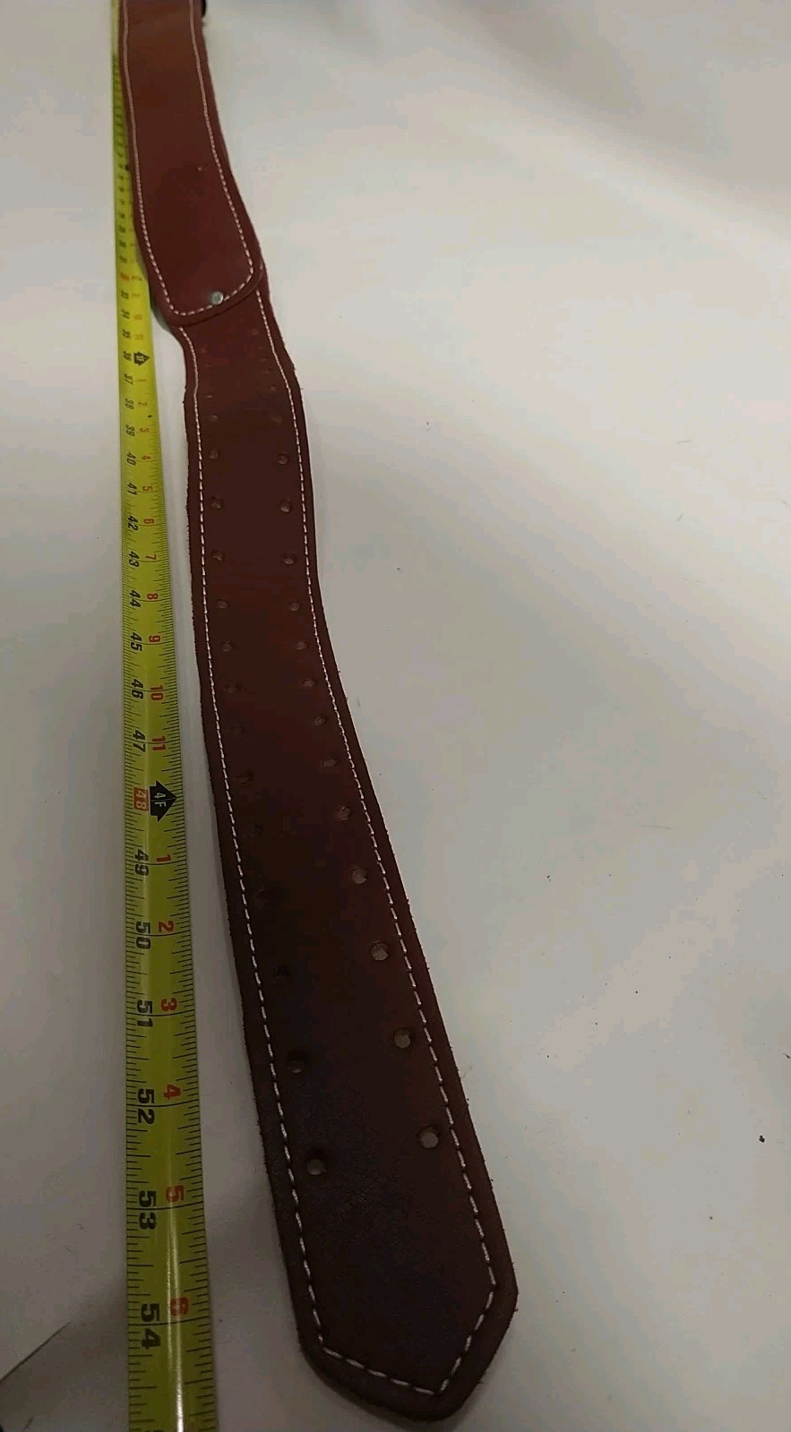 Brown Leather Foam Padded Work Belt 2.5″ Work Tool Belt Construction