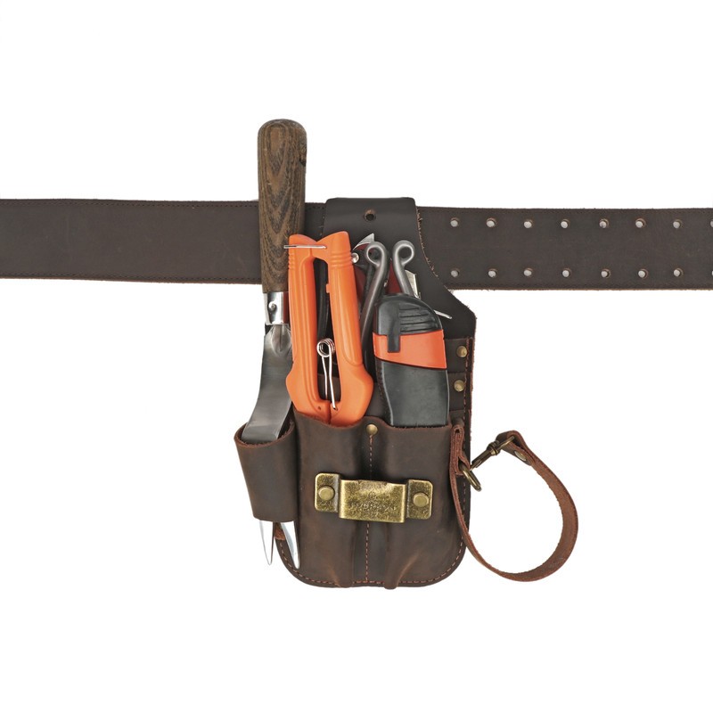 Tourbon Tool Pouch Leather Heavy Duty Adjustable Belt For Electricians Craftsmen