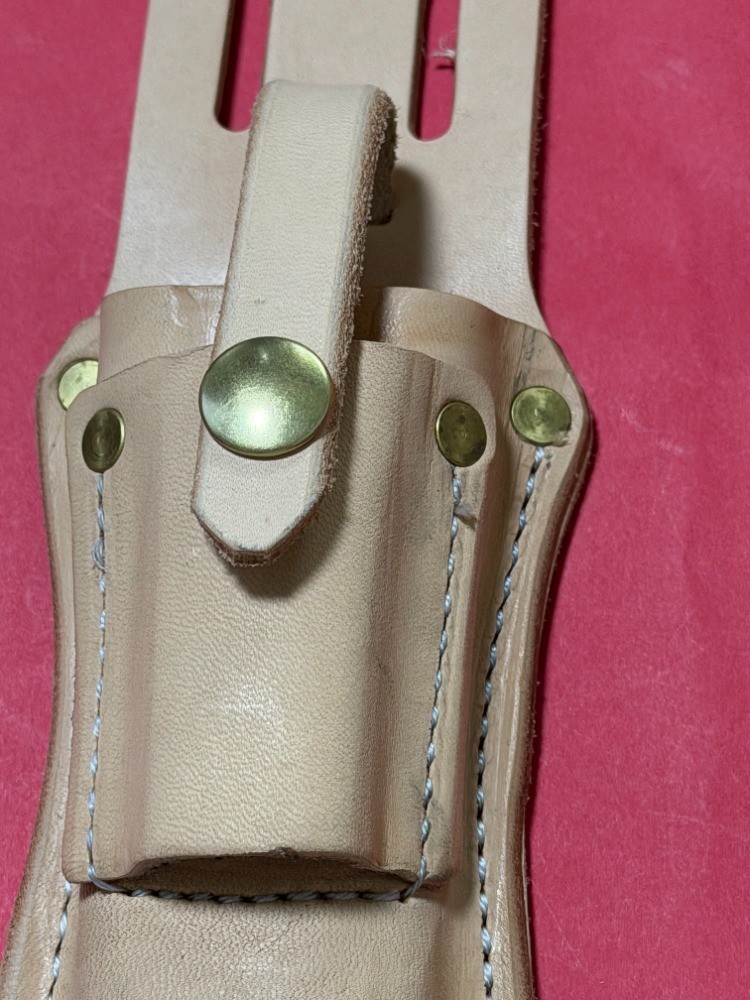 Slotted Leather Pliers Pouch Holds 6-8″ Pliers, 4-6″ Adj Wrench, 5WR USA