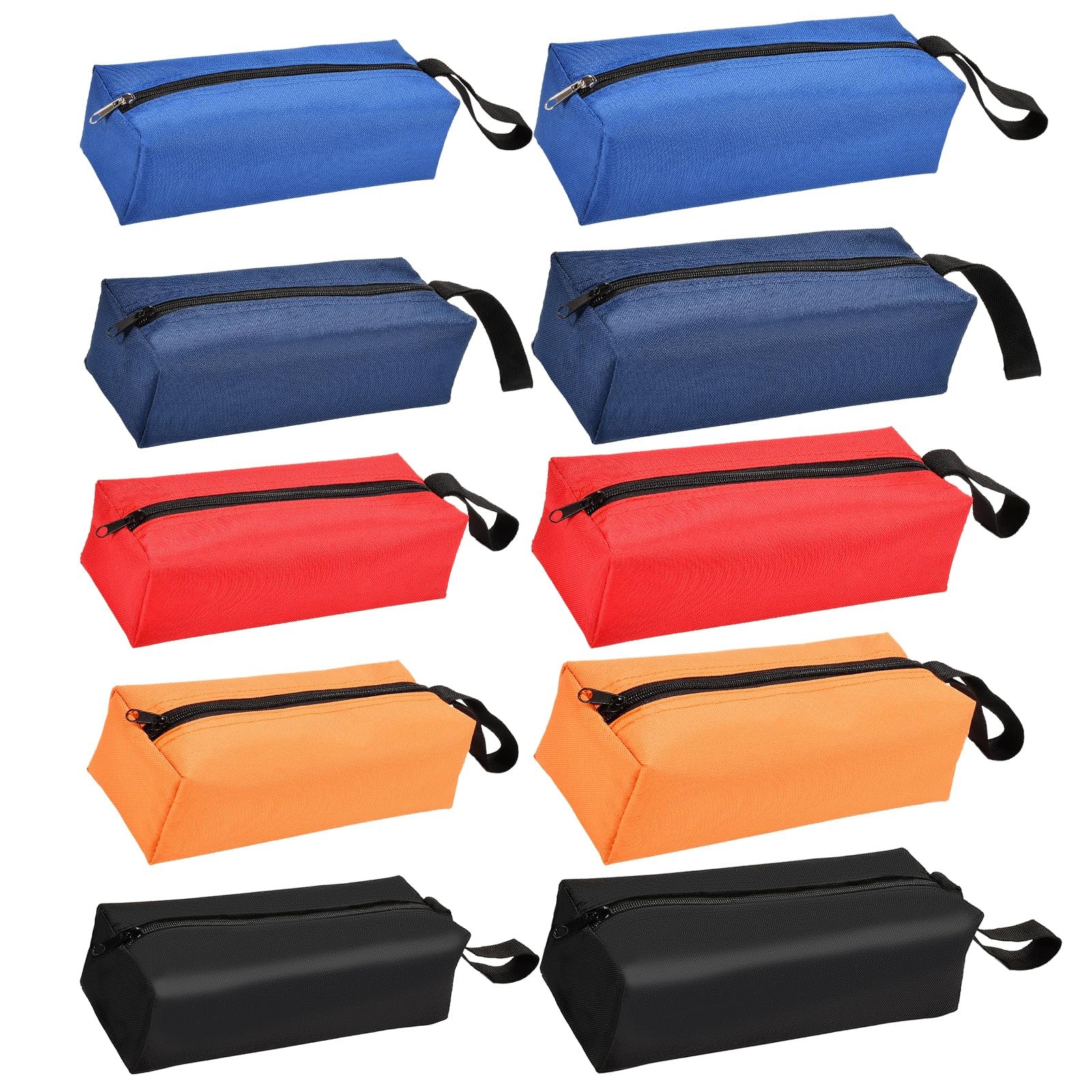 Voittozege 10 Pack Canvas Tool Pouch of 2 Sizes, Versatile Zippered Tool Bags…