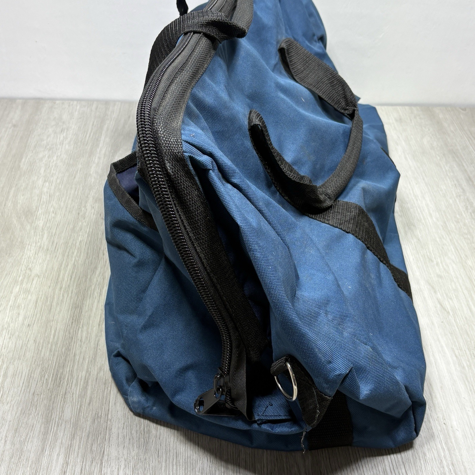 Ryobi Tool Bag 22x14x12 ” Large Blue Zippered Canvas Tool Bag Carry Storage Case