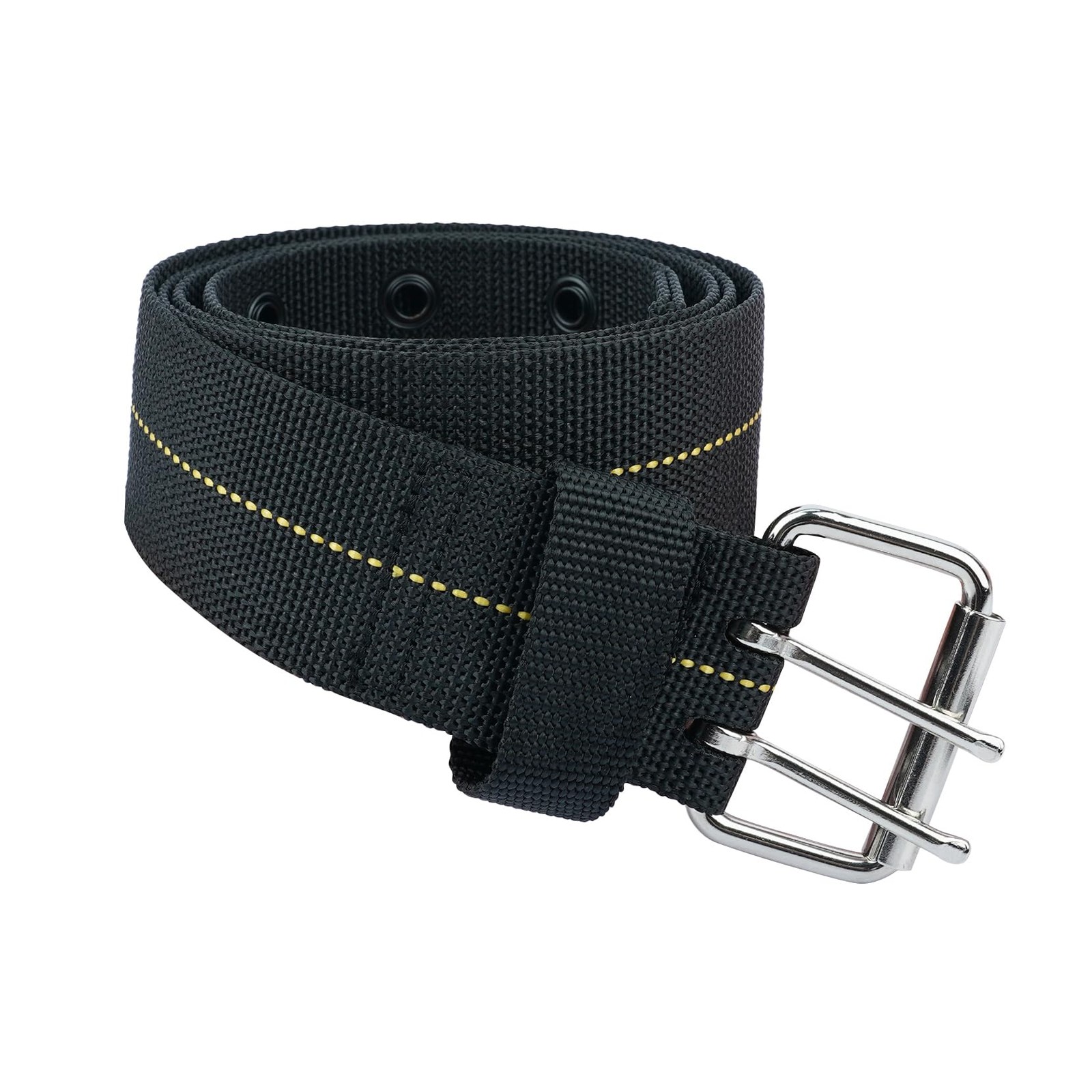 2 In Adjustable Heavy Duty Nylon Tool Belt Black Roller Buckle Work Construction