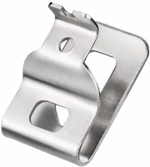 Reliable 2pcs Belt Clips for De-walt 20V MAX Tools – Stainless Steel Design