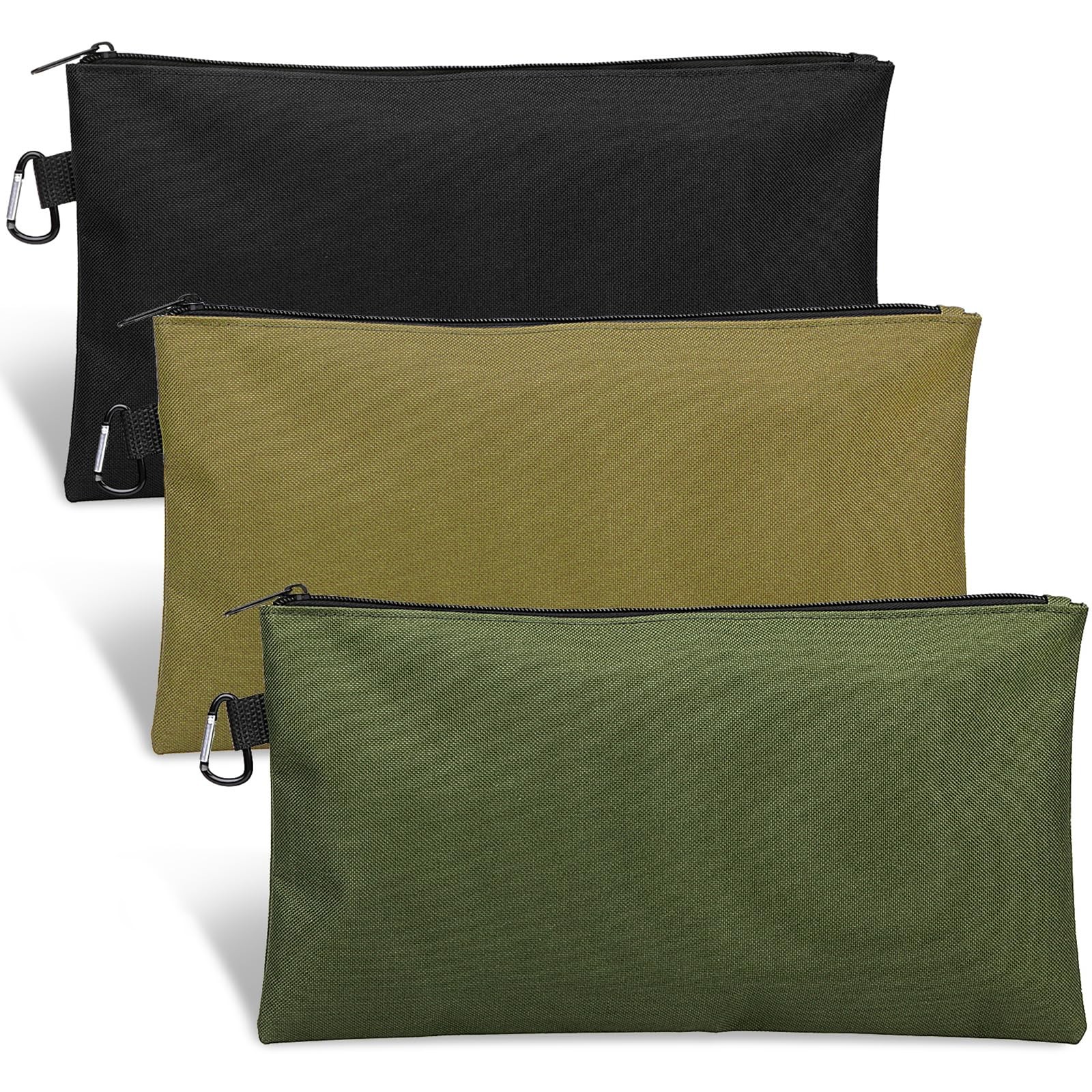 3 Pack Tool Bag Zipper Pouch, Premium Tool Pouch, Utility Multipurpose Storag…