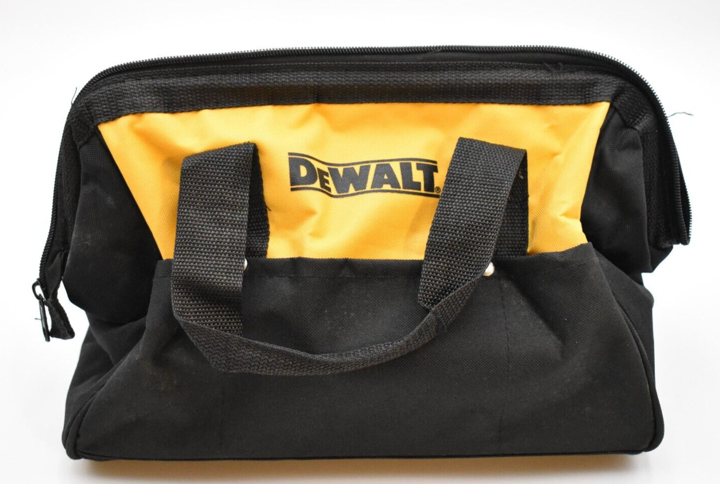 DeWALT 13 inch Mini Heavy Duty Contractor Tool Bag w/ Plastic Support Skids