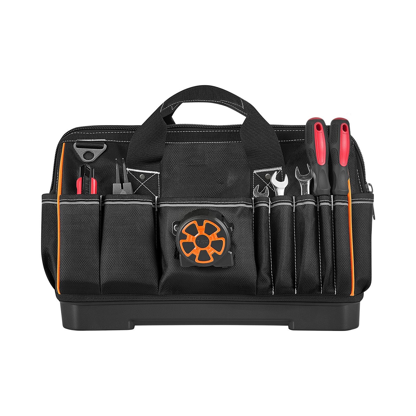 16.1in 33-Pocket Tool Bag 1680D Polyester, 40L, Steel Rivets