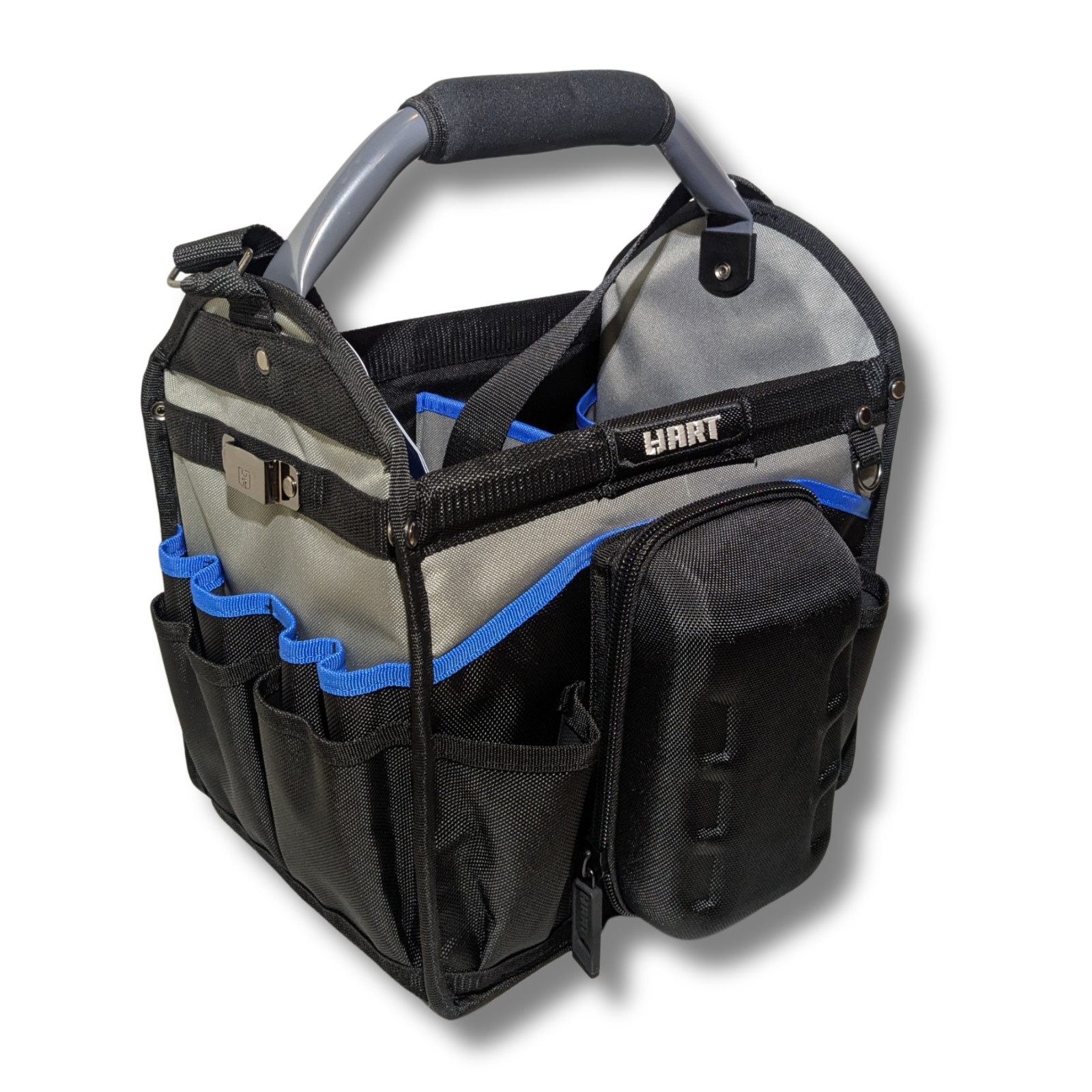 HART 12″ Tool Tote Bag 1680D Durable w/ Shoulder Strap Multi Pocket NEW