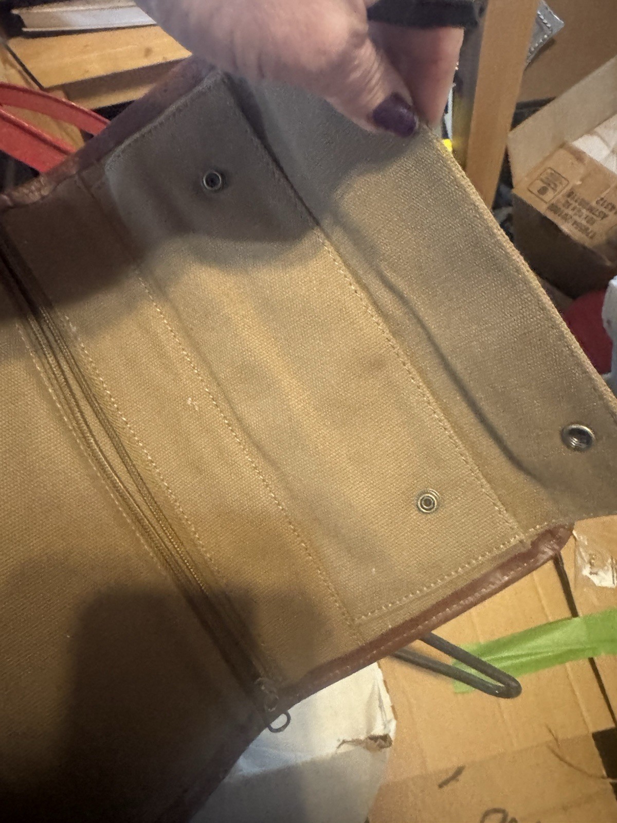 Vintage Leather Roll up Multi Purpose Roll Up Travel Organizer