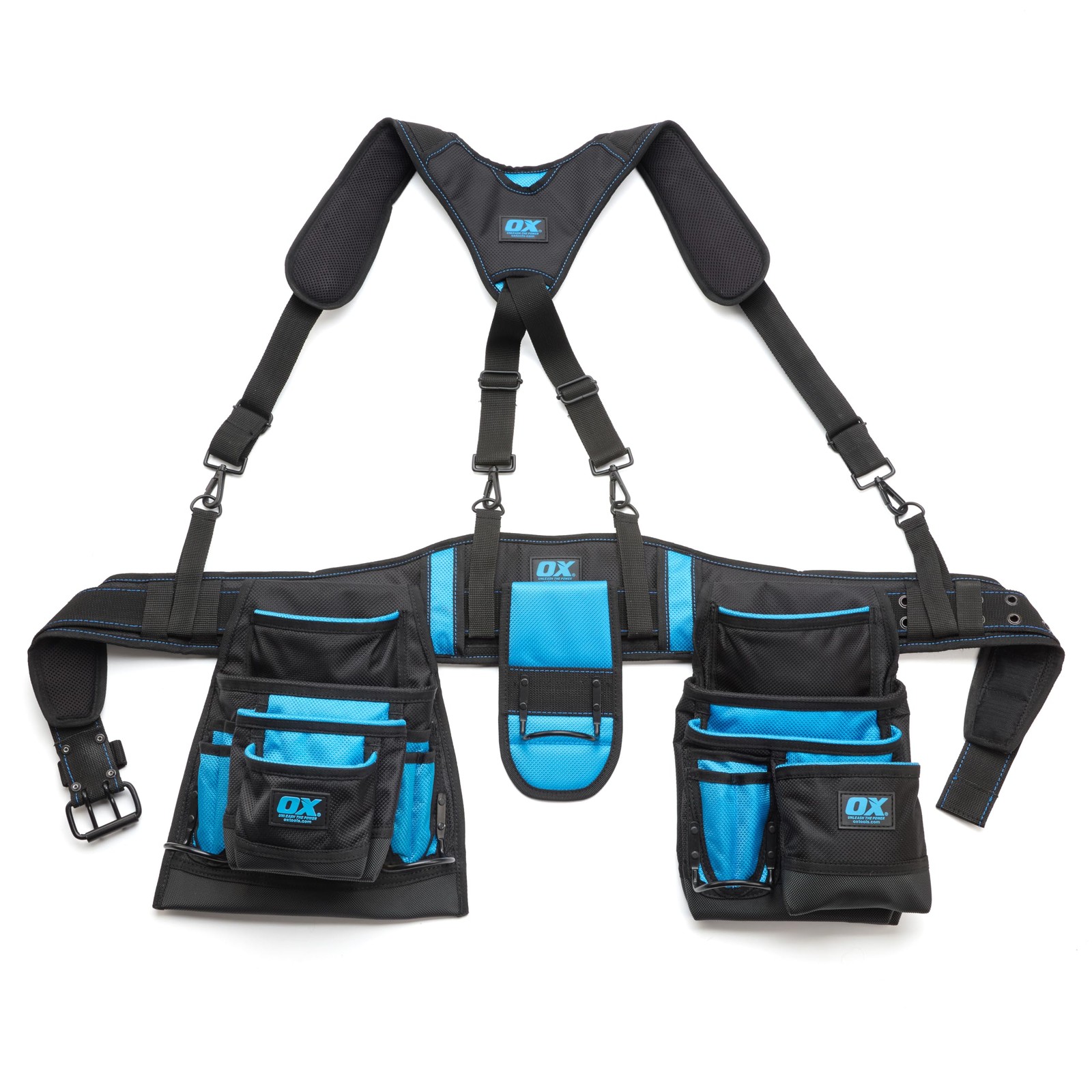 OX Pro Framing Tool Belt with Suspenders – 1680D Ballistic Nylon Rig [t]