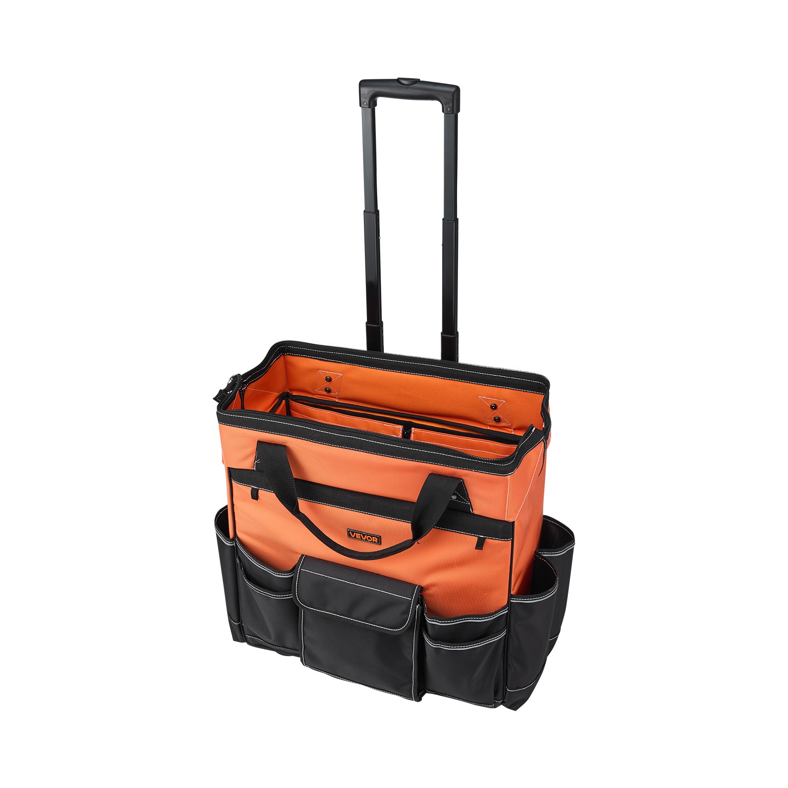 VEVOR Rolling Tool Bag 25/27/45/72 Pockets Heavy Duty Roller Tool Bag on Wheels
