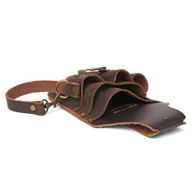 Tourbon Tool Pouch Leather Heavy Duty Adjustable Belt For Electricians Craftsmen