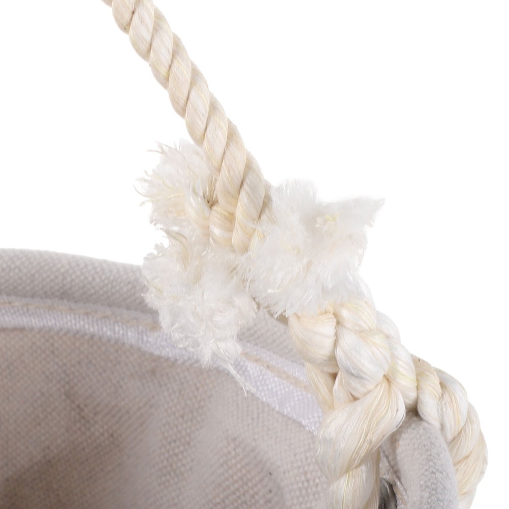 White Canvas Cylinder Tool Bucket Bag Durable Multipurpose Tool Organizer
