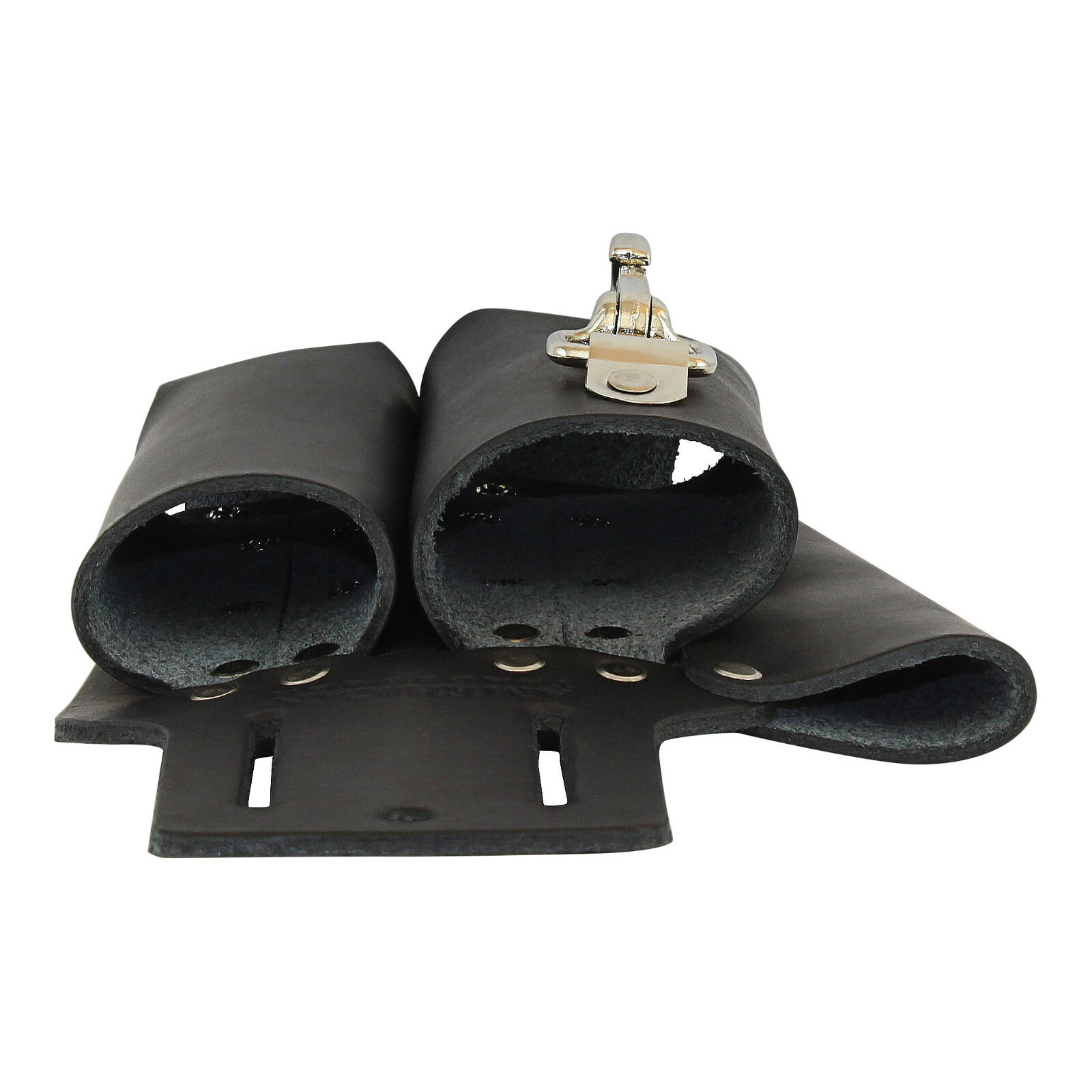 American Tradesman 720BK – Black Top Grain Leather 3 Pocket Lineman’s Tool Pouch