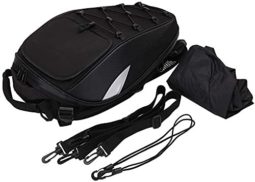 Motorcycle Seat/ Tail Bag-Dual Use Backpack Waterproof Motorbike Helmet Storage